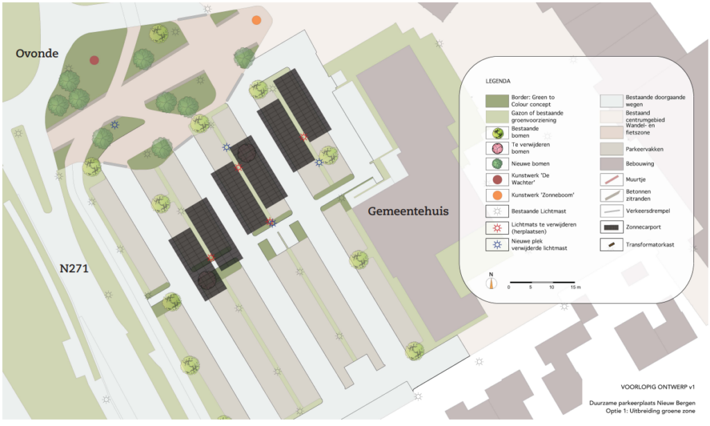 Voorlopig ontwerp zonnecarport